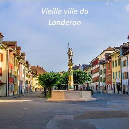 Le Landeron Chambre Lumineuse Dans Une Grande Villa المظهر الخارجي الصورة